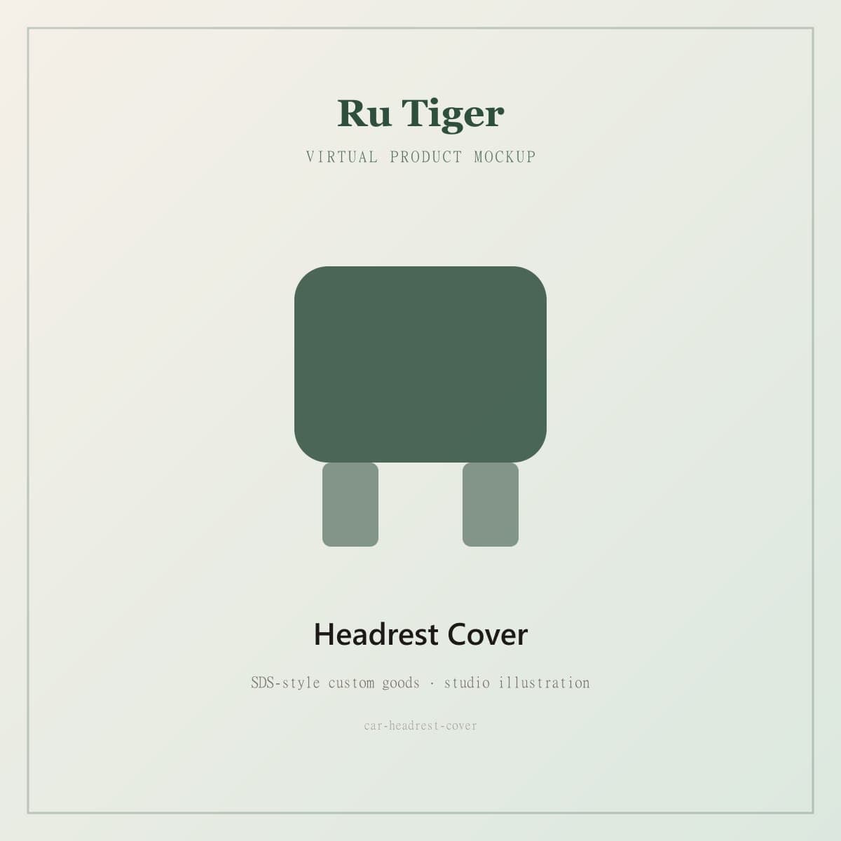 Custom Car Headrest Cover