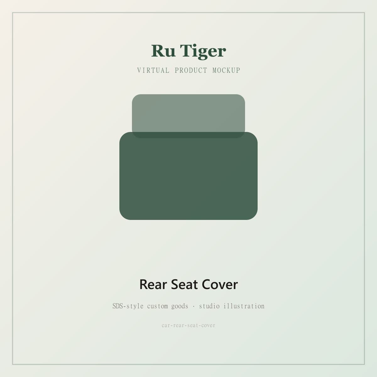 Custom Rear Seat Cover