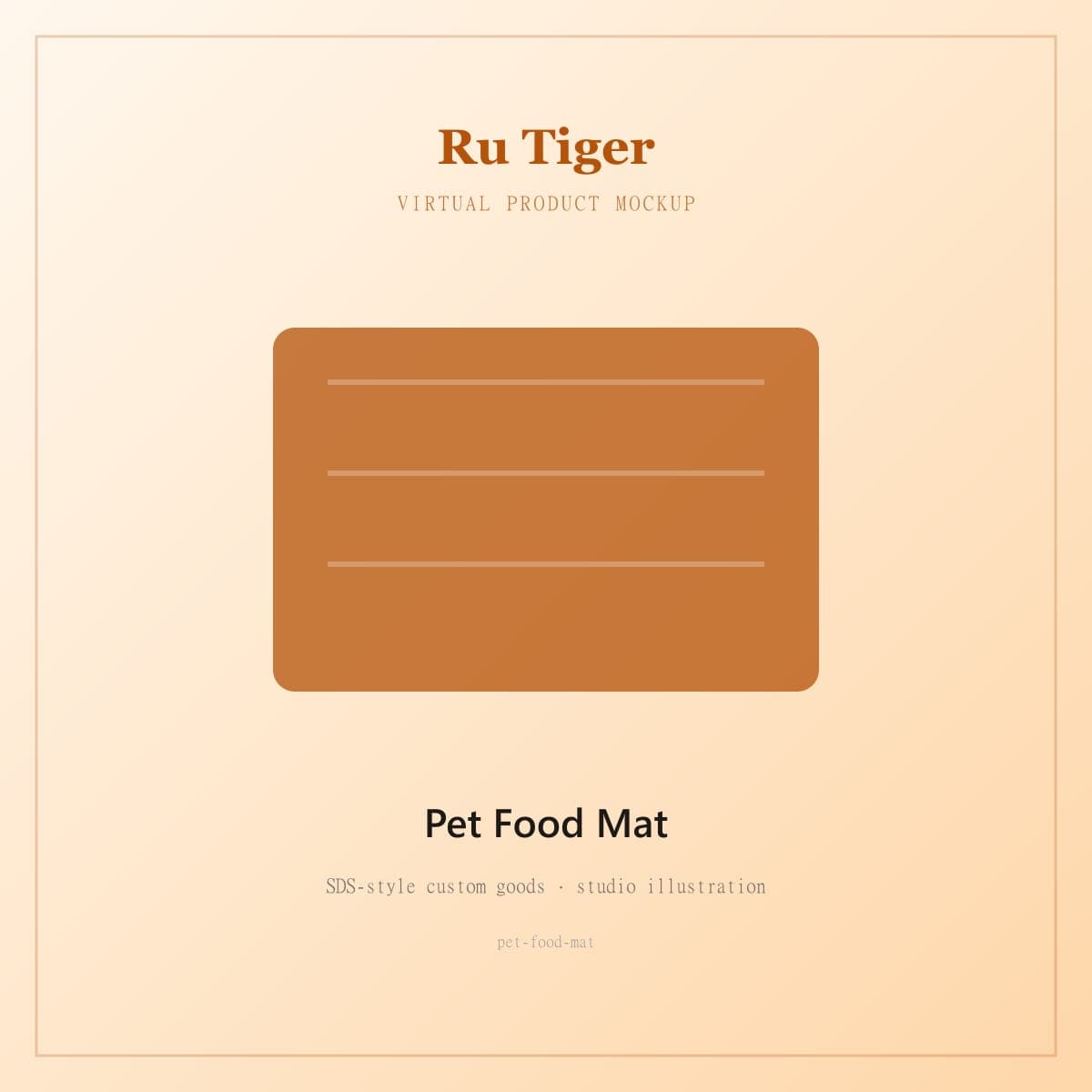 Custom Pet Food Mat