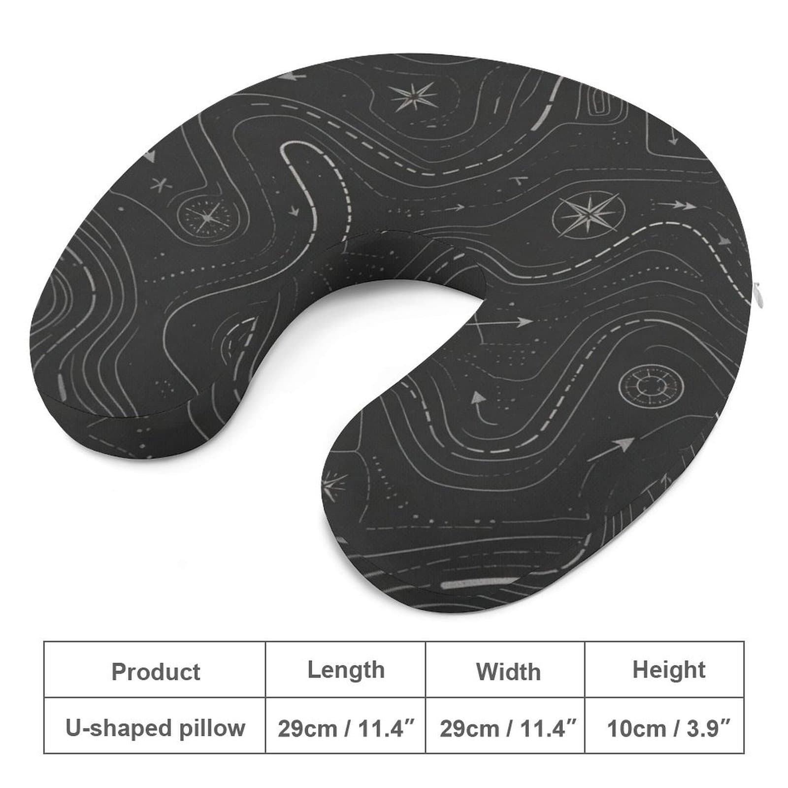 Premium Memory Foam U-Shaped Neck Pillow – Ultimate Travel Comfort with Ergonomic Support, Soft Breathable Cover & Carry Bag – Perfect for Flights, Road Trips & Office Naps view 2