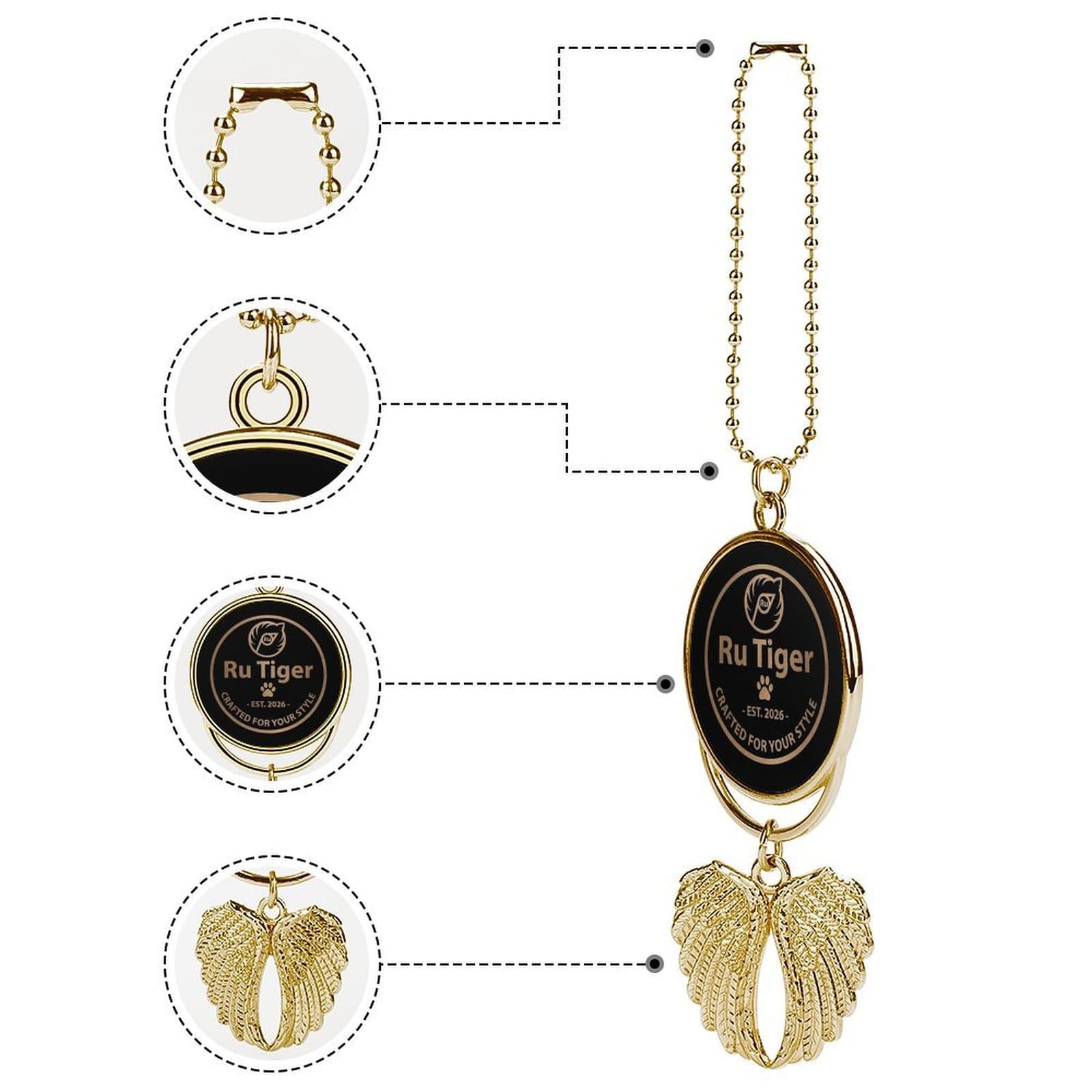 Luxury Car Pendant – Elegant Interior Accessory, Perfect Gift for Car Lovers & Daily Drive Style Upgrade view 3