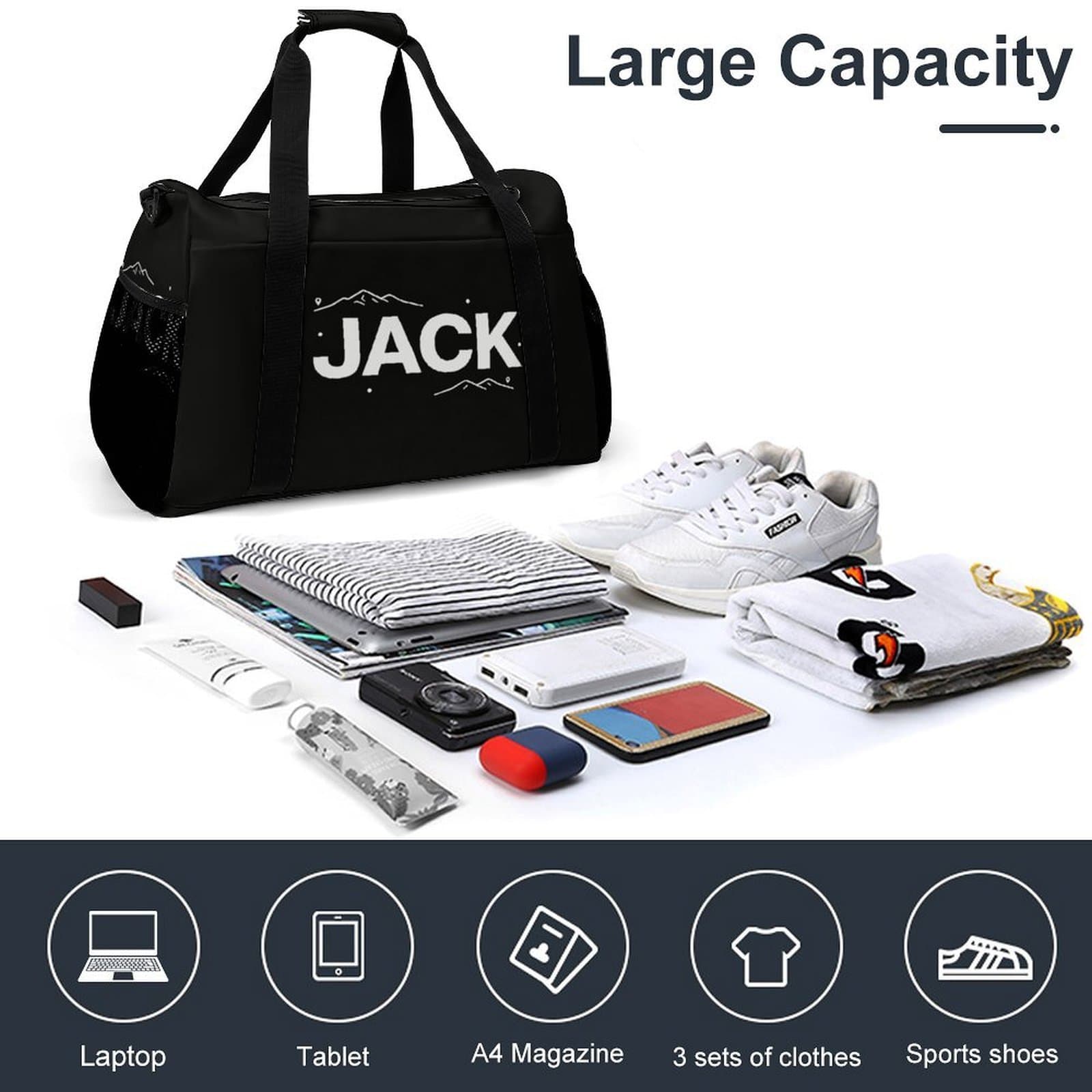 Premium Handheld Crossbody Travel Bag – Anti-Theft Waterproof Shoulder Sling with Multiple Pockets, Lightweight & Stylish for Women & Men view 4