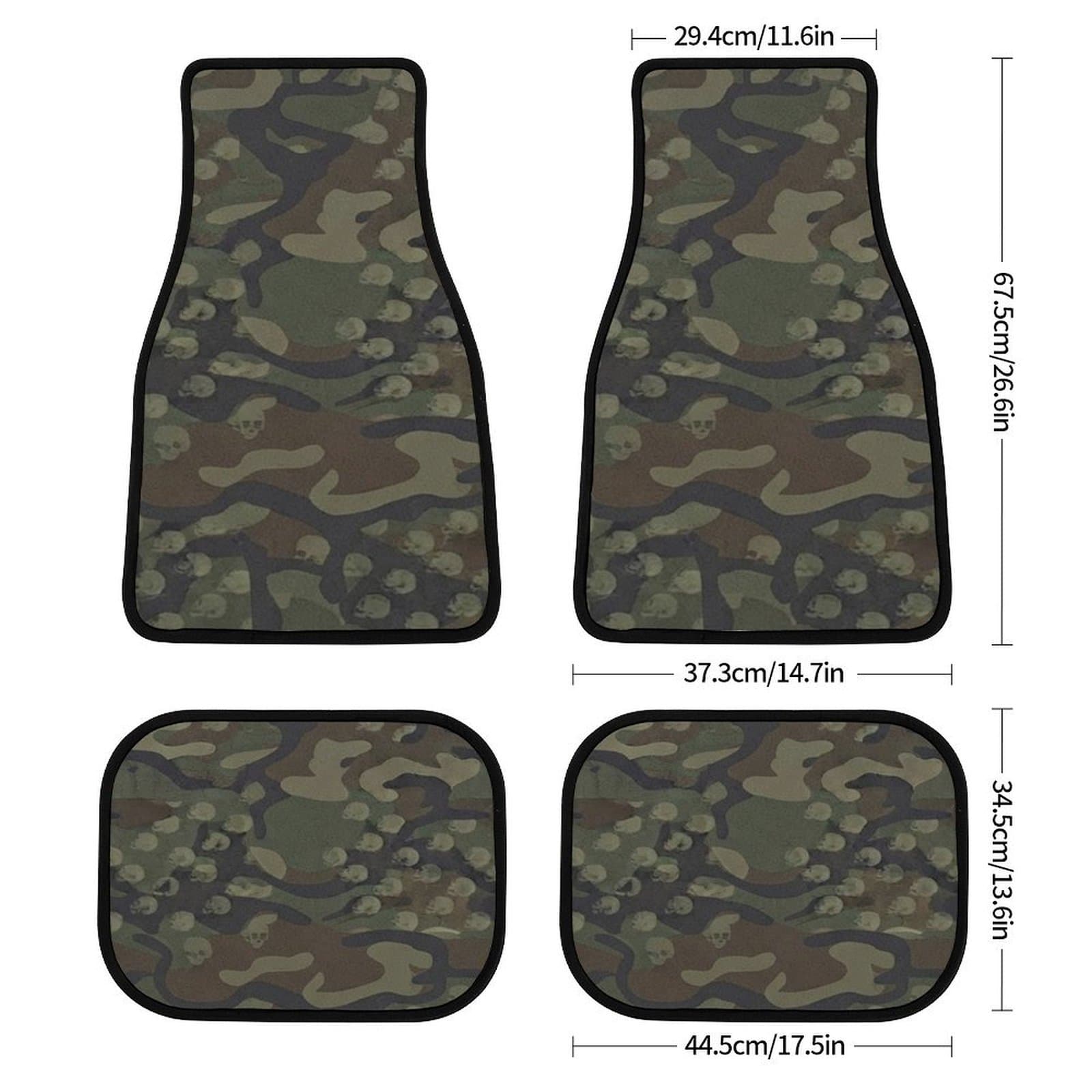 4-Piece Car Floor Mats Set – All-Weather Heavy Duty Rubber, Custom Fit, Non-Slip & Easy Clean – Protect Your Ride Today! view 2