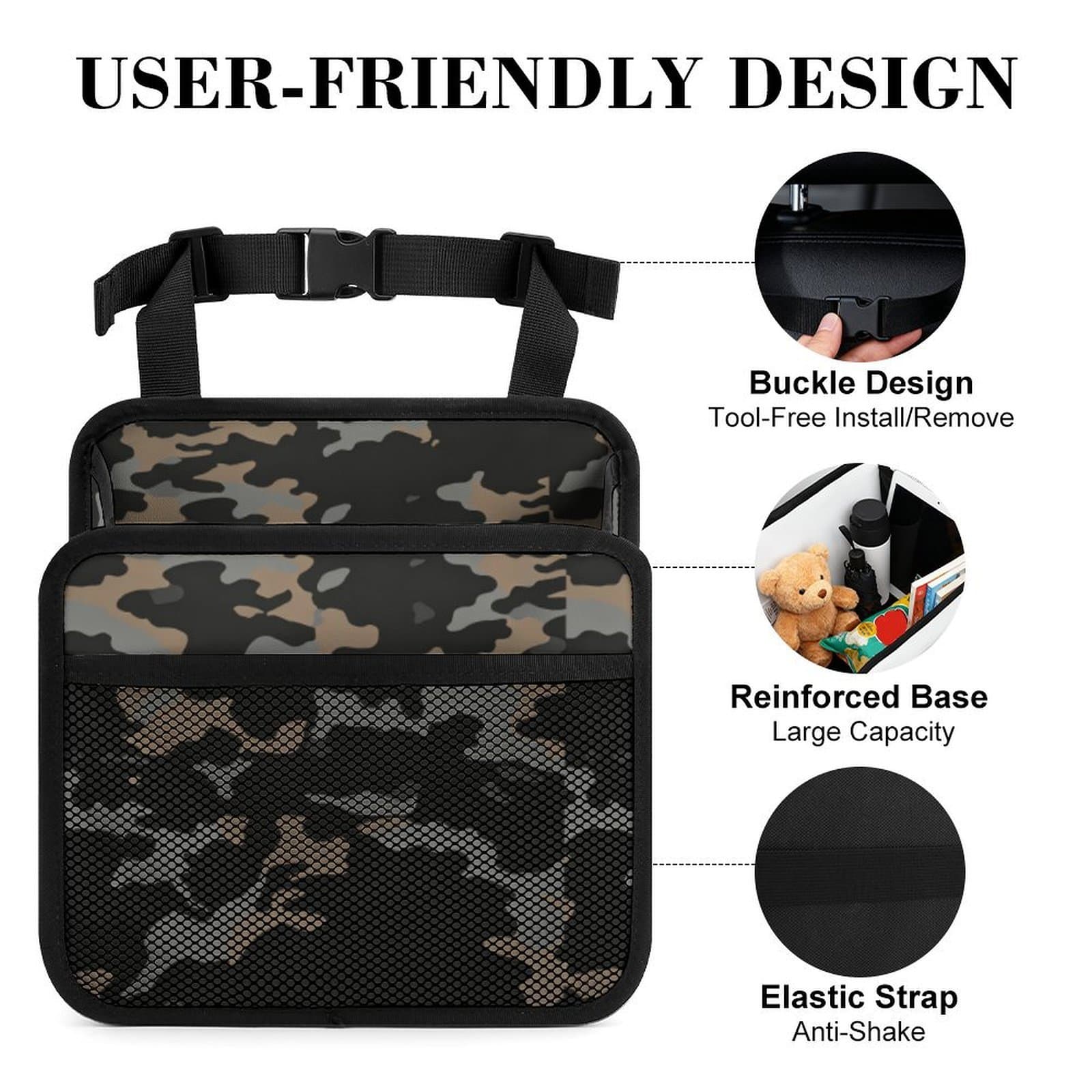 Car Seat Storage Bag - Keep Your Ride Tidy | Heavy-Duty Backseat Organizer with Multiple Pockets | Essential Car Accessory — studio